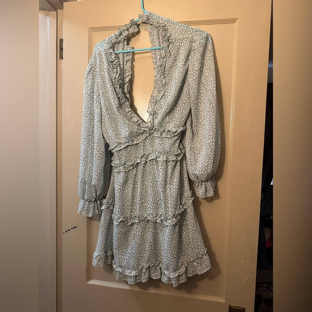 Amazon open back Seafoam dress